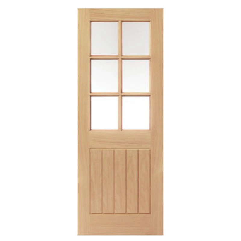 Image of JB Kind Doors Thames Oak 6 Light Internal Door - Unfinished