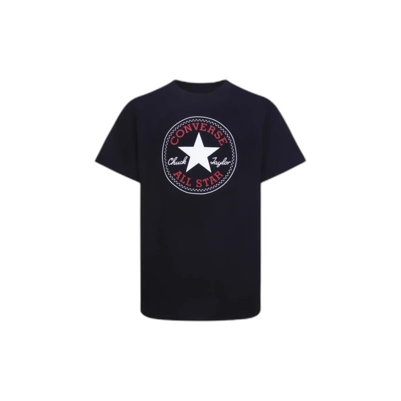 Image of Converse Kid's T-Shirt Converse Chuck Patch Noir Male 12/13 ans