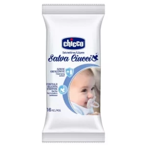 Image of Chicco Salviette Save Ciuccio 16 Pieces