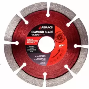 image of Abracs Abracs ABDD115M Diamond Blade General Purpose 115mm x 10mm x 22mm ABDD115