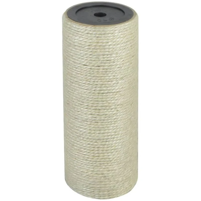 Image of vidaXL Cat Scratching Post 8x20cm 10mm Beige Kitten Scratch Pole Stand Tree