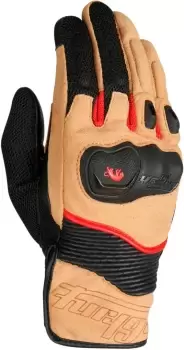 image of Furygan Dust D3O Motorcycle Gloves, black-beige, Size L, black-beige, Size L