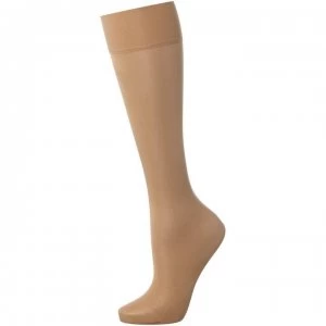 image of Wolford Satin touch 20 denier knee high socks - Fairly Light