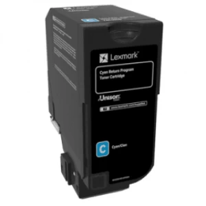 Lexmark 74C20C0 Cyan Laser Toner Ink Cartridge