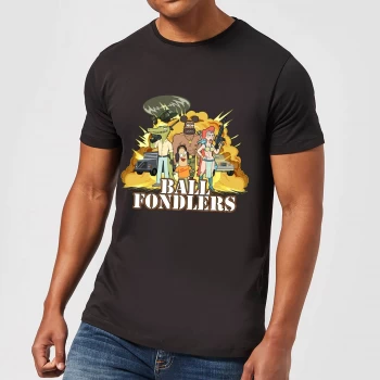 Image of Rick and Morty Ball Fondlers Mens T-Shirt - Black - XS - Black