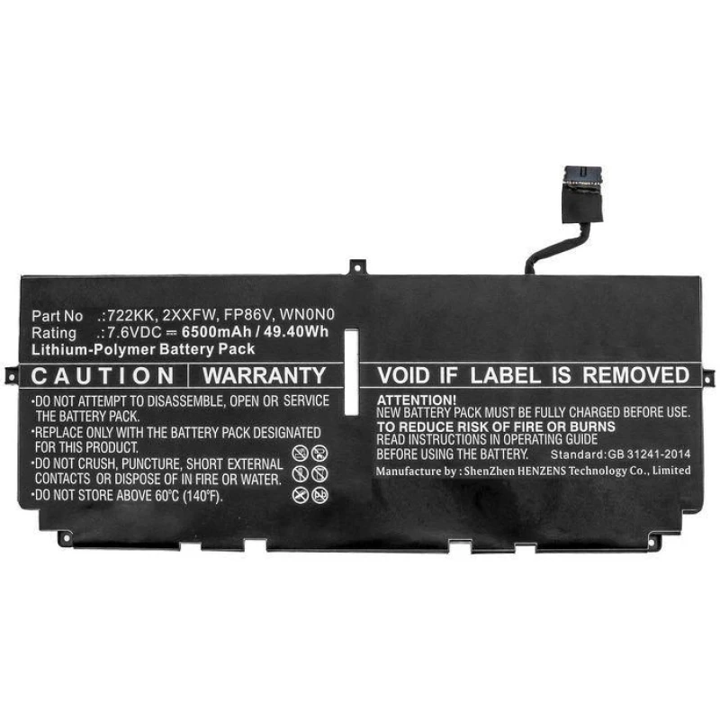 Image of CoreParts FP86V-CP laptop spare part Battery