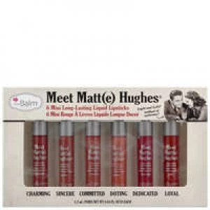Image of theBalm Cosmetics Lips Meet Matt(e) Hughes Mini Long-Lasting Liquid Lipsticks - 6 x 1.2ml