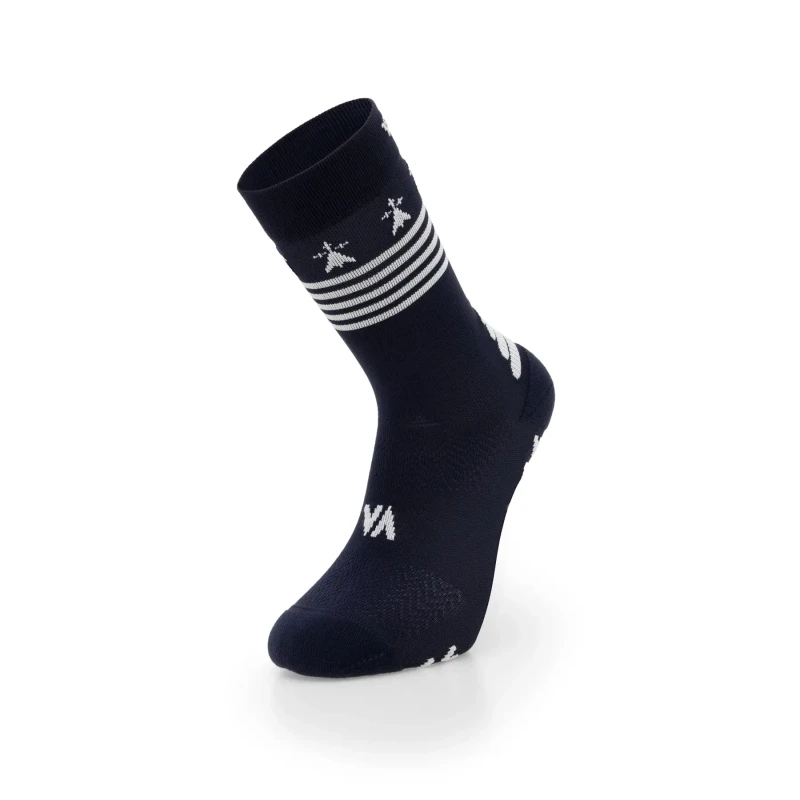 Image of Football Socks Vertical Marin Breton Bleu Unisex 36/38