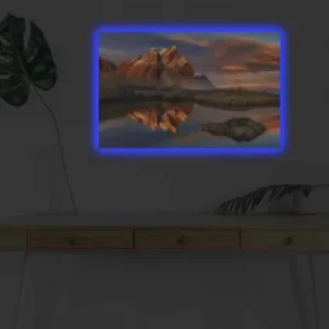 Image of 4570DHDACT-004 Multicolor Decorative LED Lighted Canvas Painting