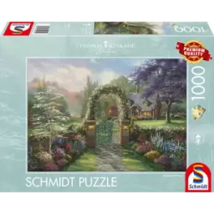 Image of Thomas Kinkade : Hummingbird Cottage 1000 Piece Jigsaw Puzzle