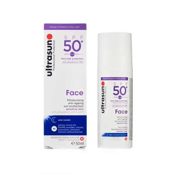 image of Ultrasun Face Moisturising Anti Ageing Sun Protection SPF50+ 50ml