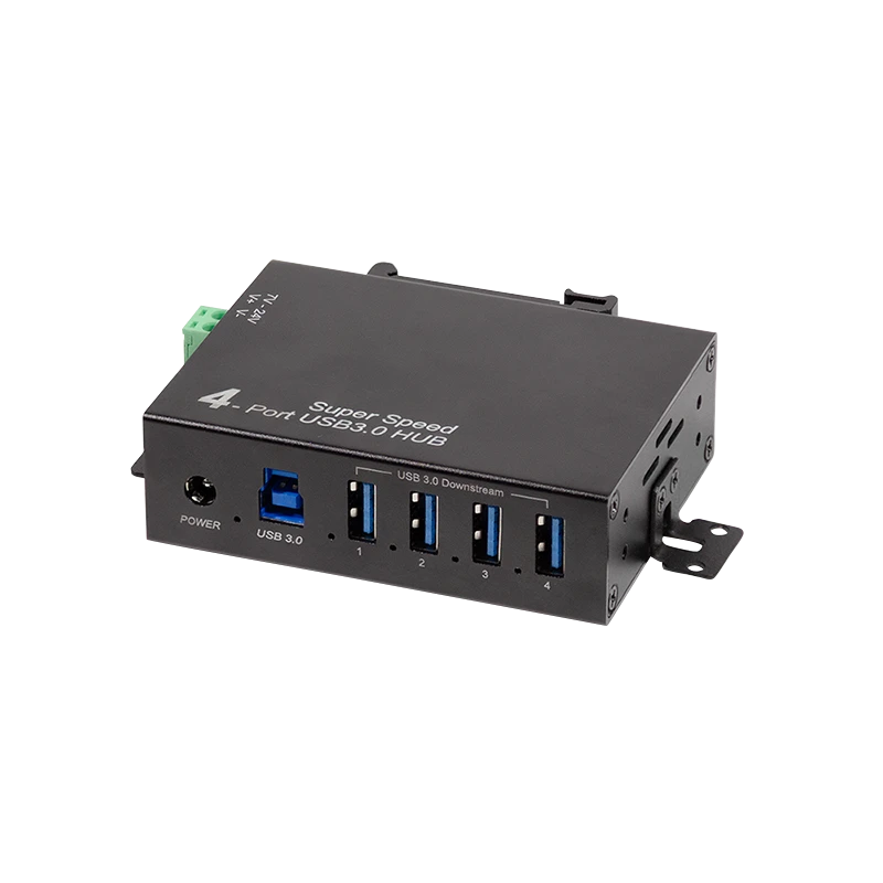 Image of LogiLink USB 3.0 Hub. 4-port. metal case. industrial level. DIN rail