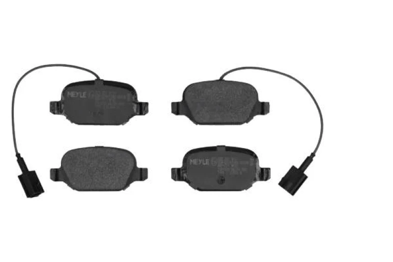 Image of MEYLE 025 251 8718 Brake pad set Front Axle, not prepared for wear warning indicator, Original Quality, with anti-squeak plate Brake Pad Set,disc bra