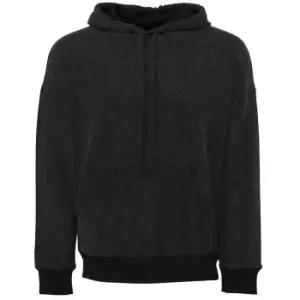 image of Bella + Canvas Unisex Adult Sueded Hoodie (L) (Black Heather)