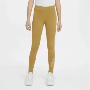 image of Nike Fav Leggings Junior Girls - Gold