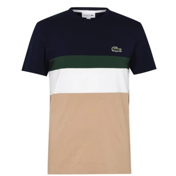 Image of Lacoste Blocked T Shirt - Multi
