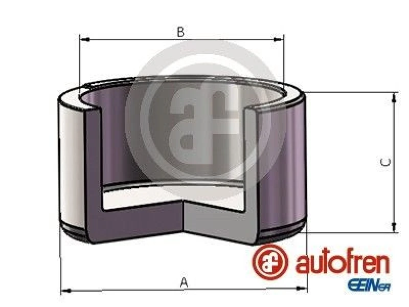 Image of AUTOFREN SEINSA Brake caliper piston AUTOFREN SEINSA D025686