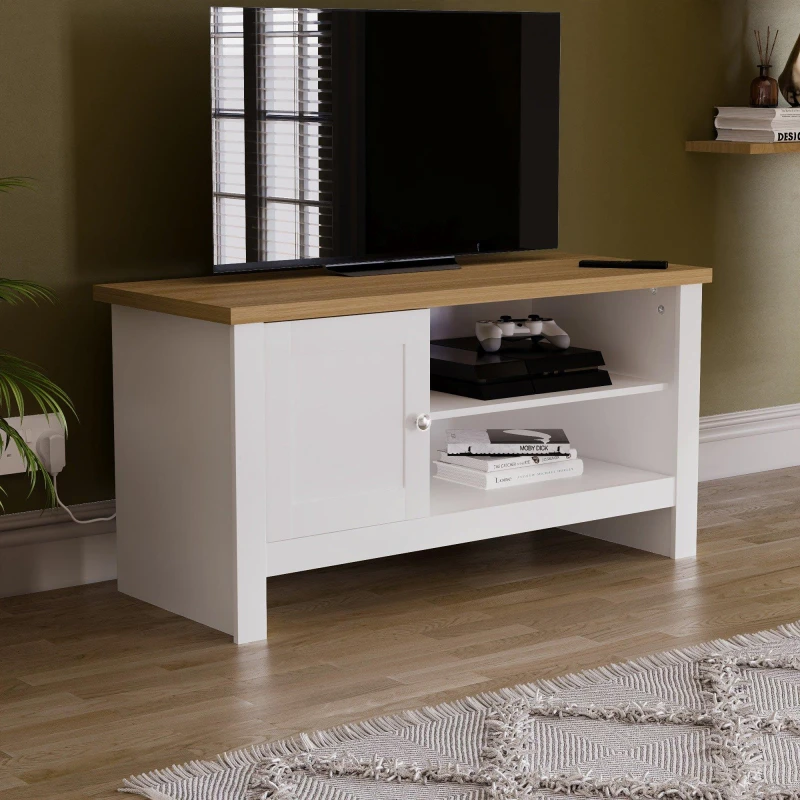 Image of Lassic Vida Designs Arlington 1 Door TV Unit White unisex 1 Door
