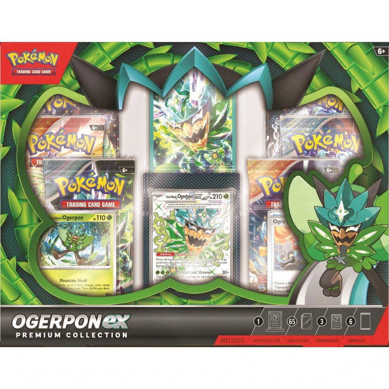 Image of Pokemon Pokemon TCG: Ogerpon ex Premium Collection Trading Cards One Size Multi 70528199000