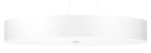 Image of Skala Cylindrical Pendant Light White 100cm E27