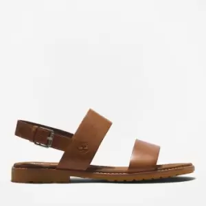 Image of Timberland Womens Chicago Riverside Leather Double Strap Sandals - Rust - UK 4
