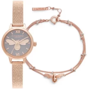 Image of Ladies Olivia Burton Lucky Bee Gift Set Watch