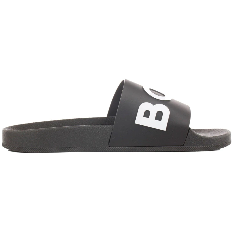 Image of Boss Kids Bay It Slide Pool Shoes Sandals Black male 2.5 (35)