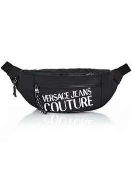 image of Versace Jeans Couture Mens Logo Belt Bag - Black