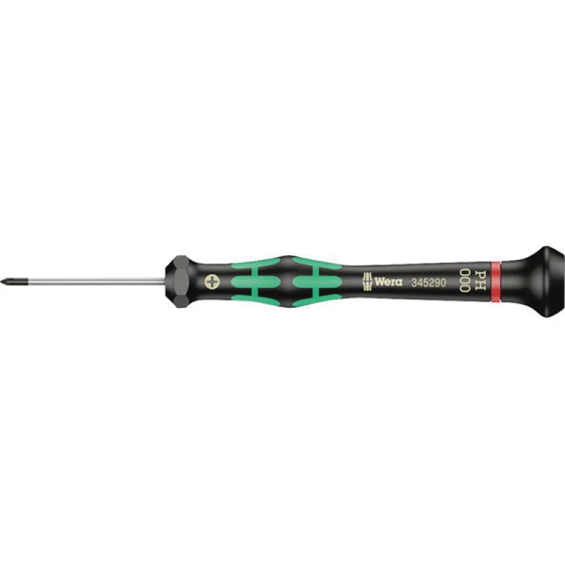 Image of Wera Kraftform Micro Phillips Screwdriver 2050 PH Micro Tip Size: PH000