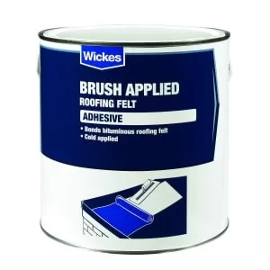 Image of Wickes Brush Applied Roofing Felt Adhesive 2.5L
