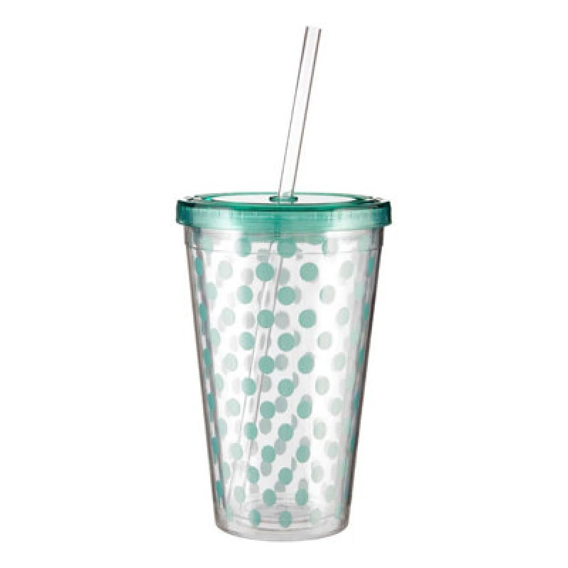 Image of Premier Housewares Durable Spot Drinks 450Ml Cup, Versatile Plastic Water Cup, Portable Safe Plastic Water Drinking Cup Green
