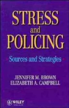 Image of Stress and Policing by Jennifer M. Brown Hardback
