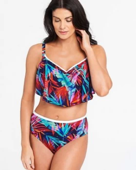 Image of Elomi Paradise Palm Flounce Bikini Top