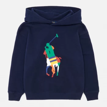 image of Polo Ralph Lauren Girls Magic Fleece Horse Hoody - French Navy - 12 Years