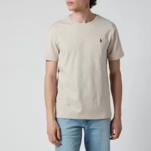 Image of Polo Ralph Lauren Mens Custom Slim Fit Crewneck T-Shirt - Expedition Dune Heather - XXL