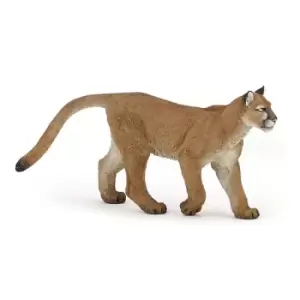 image of PAPO Wild Animal Kingdom Puma Toy Figure, Three Years or Above, Brown (50189)