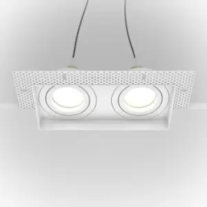 image of Maytoni Maytoni Atom 2 Light Recessed Downlight White GU10