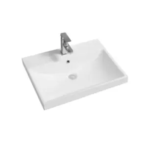 Image of Limoge Thick-edge Ceramic 60.5Cm Inset Basin With Scooped Full Bowl