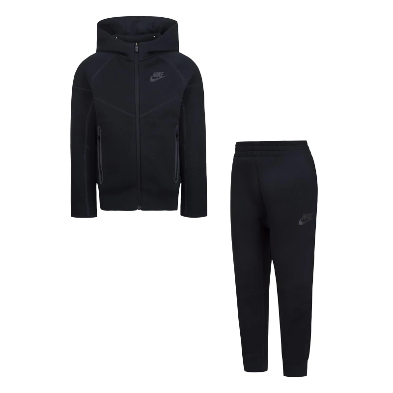 Image of Nike Tech Fleece Tracksuit Infants - Black 5 - 6 Years