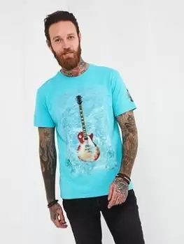 Image of Joe Browns Sound Waves Tee - Blue Size 2XL, Men