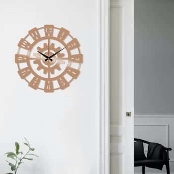 Image of Metal Wall Clock 26 - Copper Copper Decorative Metal Wall Clock