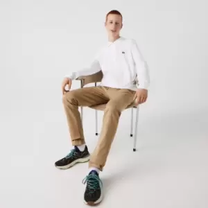 Image of Long-sleeve Lacoste Classic Fit L.12.12 Polo Shirt Size 3 - S White