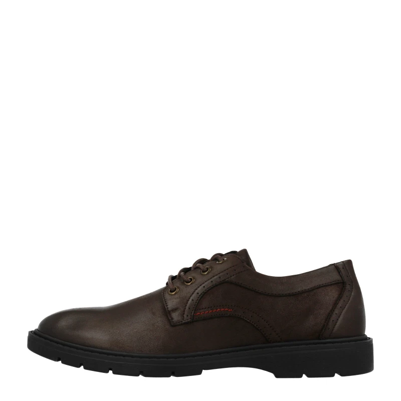 Image of Thomas Blunt A2219 Mens 4 Eyelets Smart Casual Lace Up Brown Leather male UK12