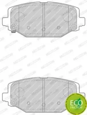 Image of Ferodo FDB4778 Brake Pad Set Rear Axle Premier Car