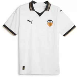 Image of Puma Valencia Home Shirt 2023 2024 Adults - White