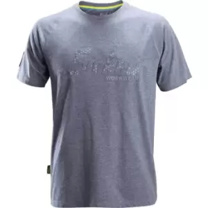 Image of Snickers 2580 Mens Logo T-Shirt Blue L