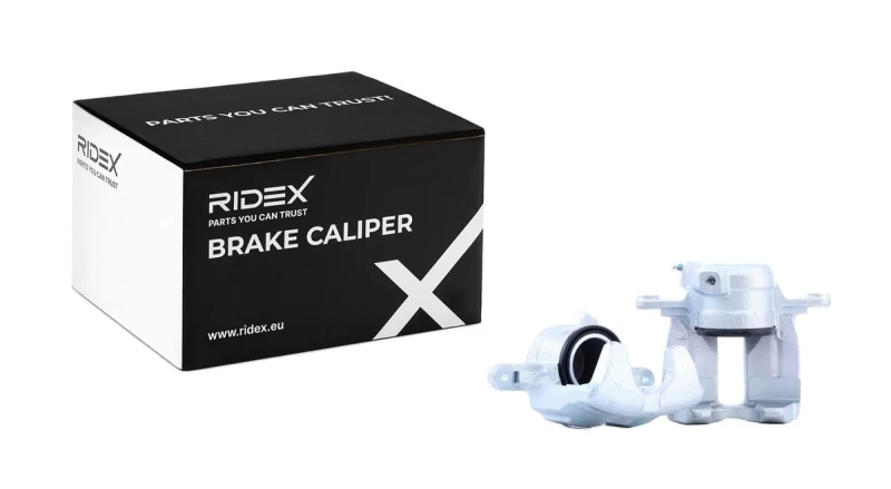 Image of RIDEX 78B1744 Brake caliper Front Axle, without holder Cast Iron Brake Caliper (78)