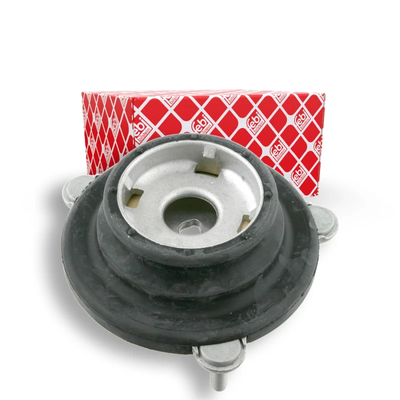Image of FEBI BILSTEIN 27115 Top strut mount Front Axle, with fastening material, with fastening/mounting material Elastomer Suspension Strut Support Bearing (