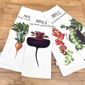 Image of RHS by Dexam Benary Vegetables Set of 4 Napkins Natural