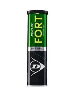 image of Dunlop Fort All Court Tournament Select Tennis Balls - Tube Of 4